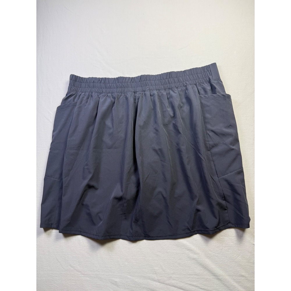 RBX Active Skort Womens 2X Dark Gray Tennis Golf Skirt Pockets CR5173XR-2672